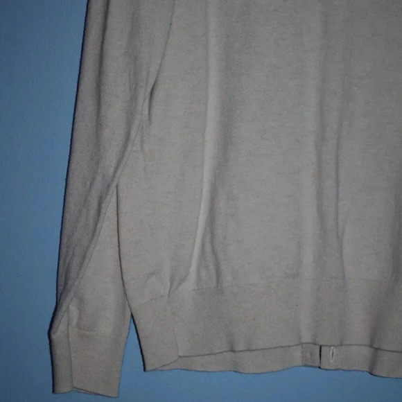 LOFT Outlet Large Women's Off-White Button Up Cardigan 100% Cotton - Picture 13 of 14